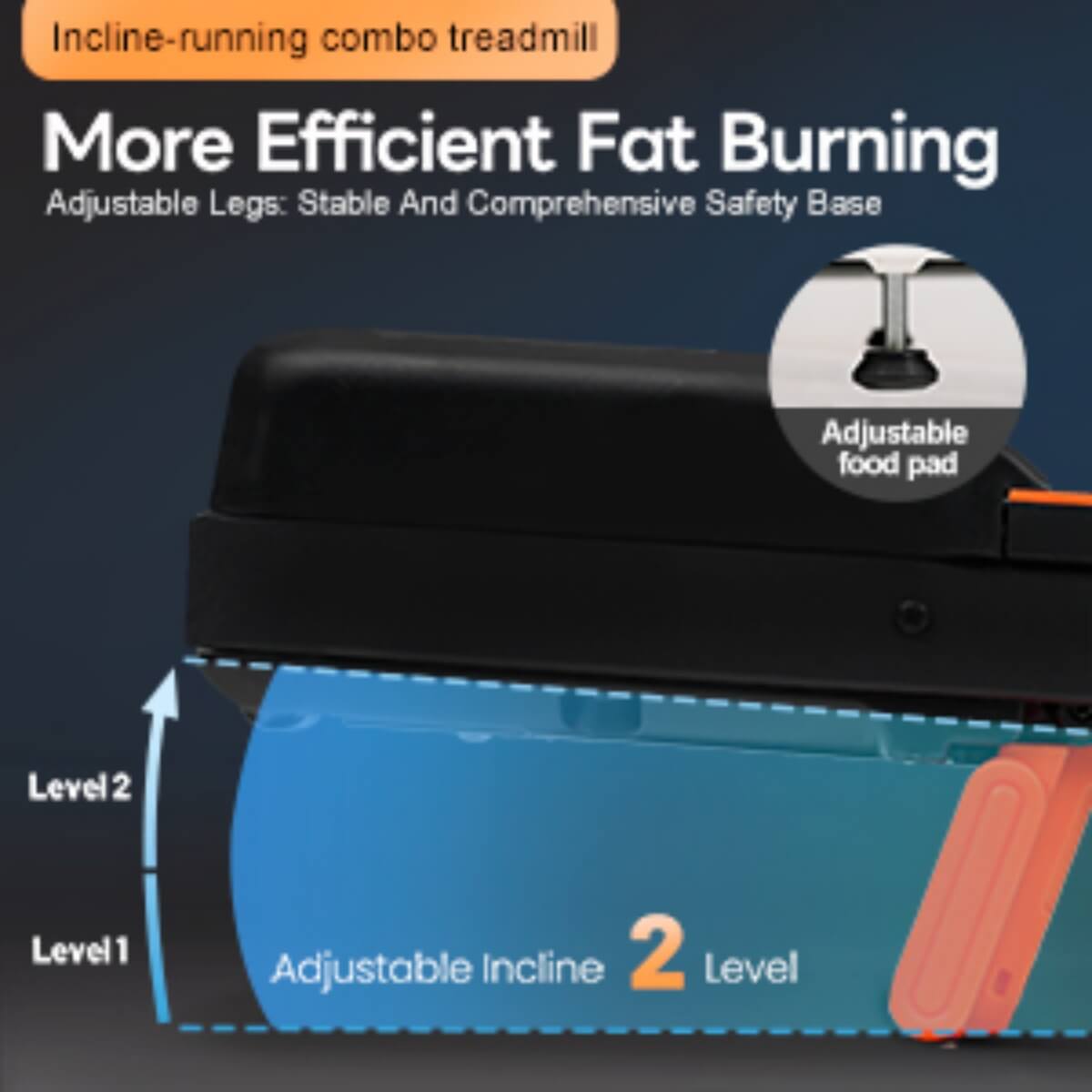 Folding Under Desk Walking Treadmill ¨C Adjustable Incline 1¨C6 km/h, Low Noise Home & Office Exercise Machine, LED Displa