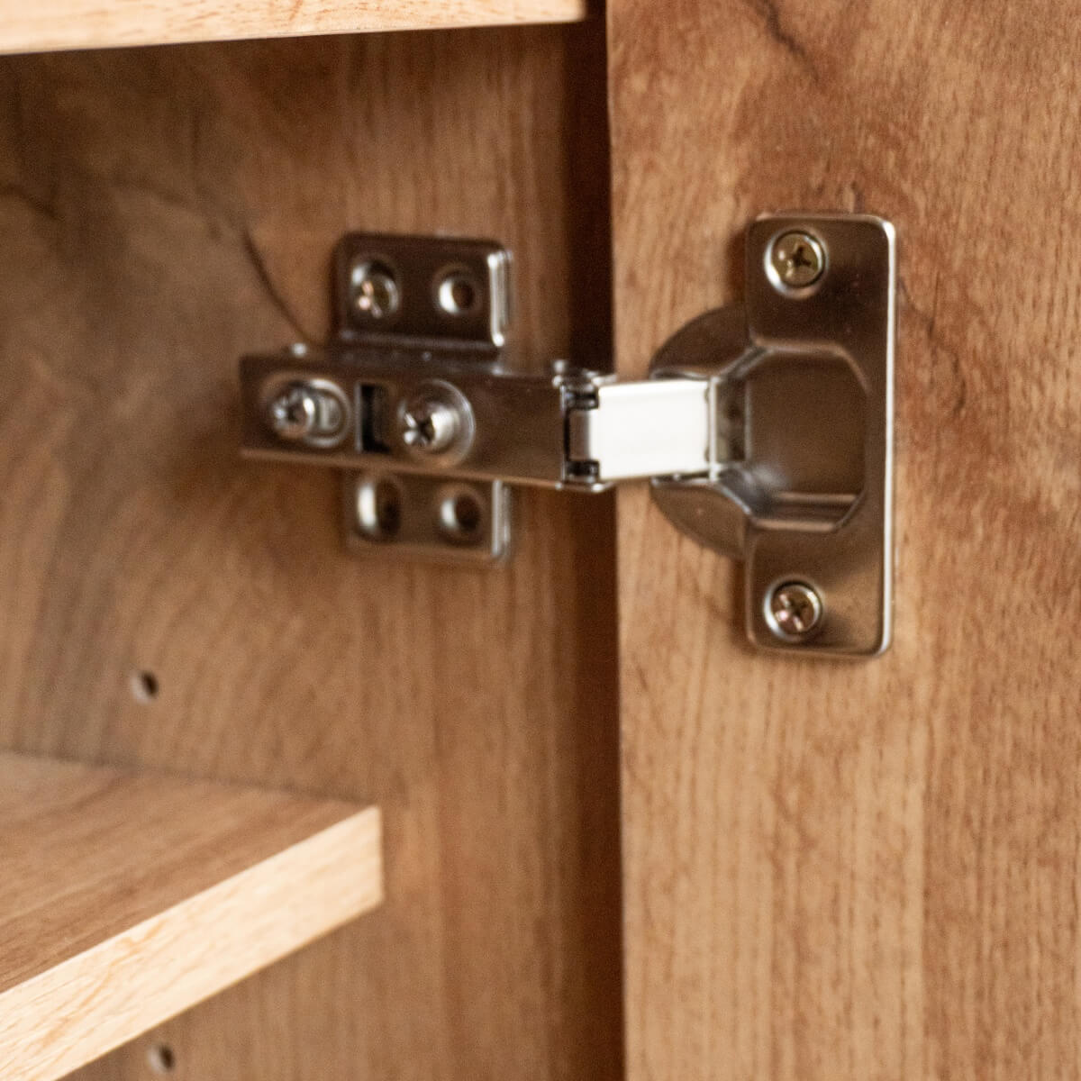 Modern Shoe Cabinet – 5 Compartment Storage with Adjustable Shelves, Wood Grain Finish