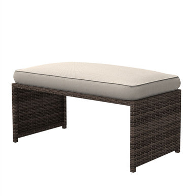 8-Seater Outdoor Corner Sofa Set with Square Fire Pit Table and 2 Benches - PAF-16700