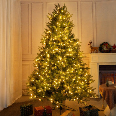 7ft Pre-Lit Premium Grand Fir Artificial Christmas Tree—RATH-GRAND-7