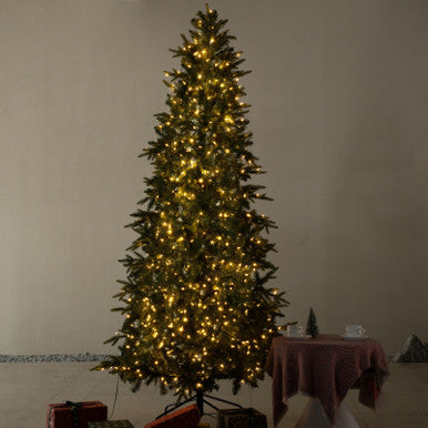 8.5ft Slim Pre-Lit Pine Christmas Tree—PAT-001L-8.5FT-UK