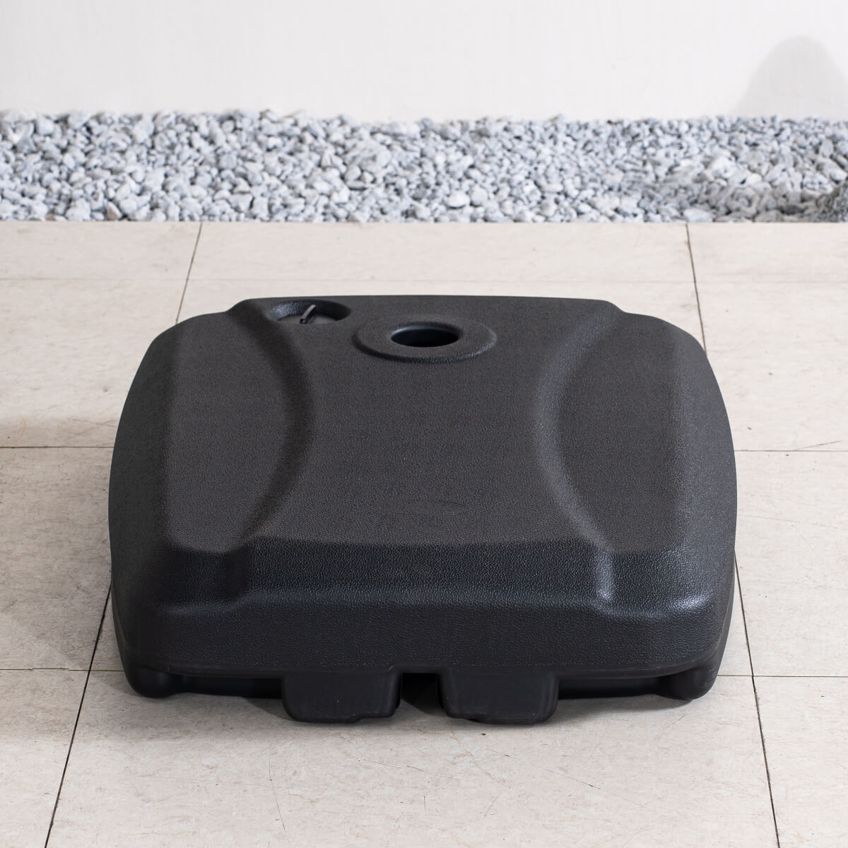 Banana-Style Parasol Base – Fillable Umbrella Stand for Water or Sand, Heavy Duty Outdoor Patio Stand