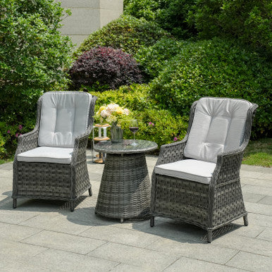 Ravenna 3-Piece Grey Rattan Bistro Set – PAD-1708
