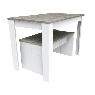 3-Piece Rectangular Dining Set with Two Benches for Kitchen—PAD-2461D