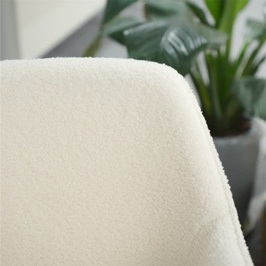 Adjustable Height Swivel Chair with New Teddy Fabric for Home and Office—PAC-2401RC