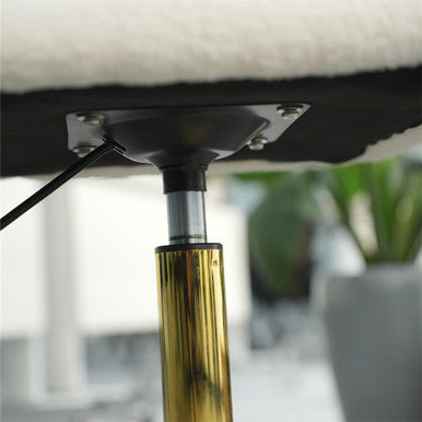 Adjustable Height Swivel Chair with New Teddy Fabric for Home and Office—PAC-2401RC