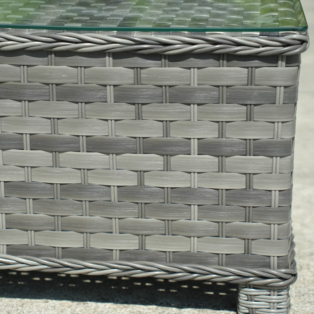 Outdoor Wicker Chaise Lounge (PAL-1128-GR)