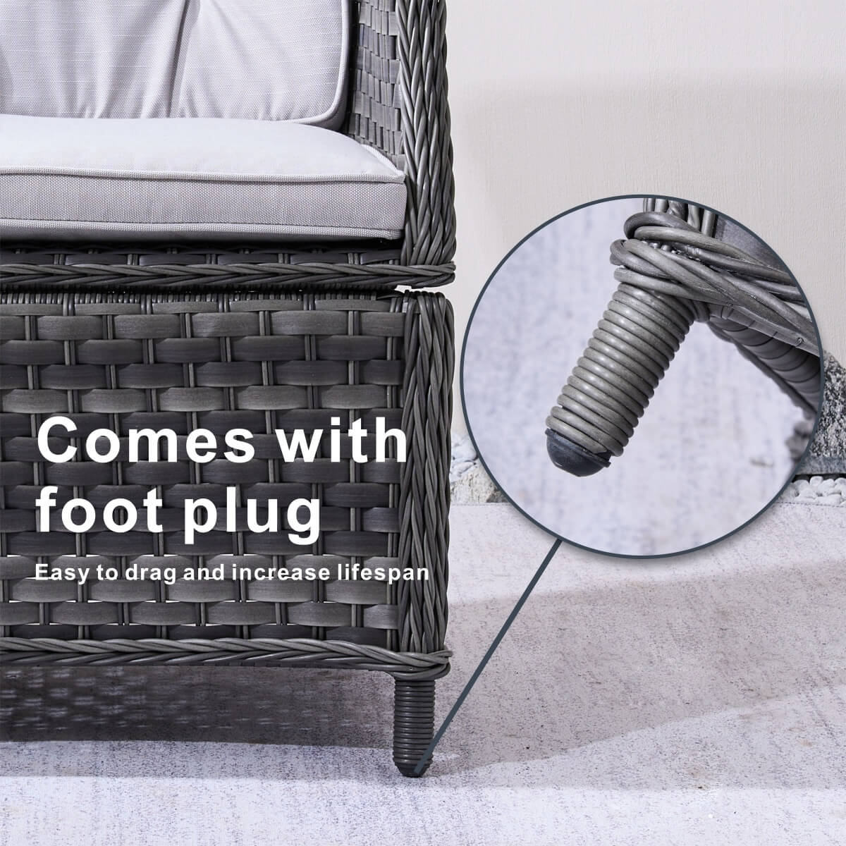 Ravenna Outdoor Wicker Armchairs with Cushions Set of 2 ¨C Weather-Resistant Patio Chairs (PAC-010)