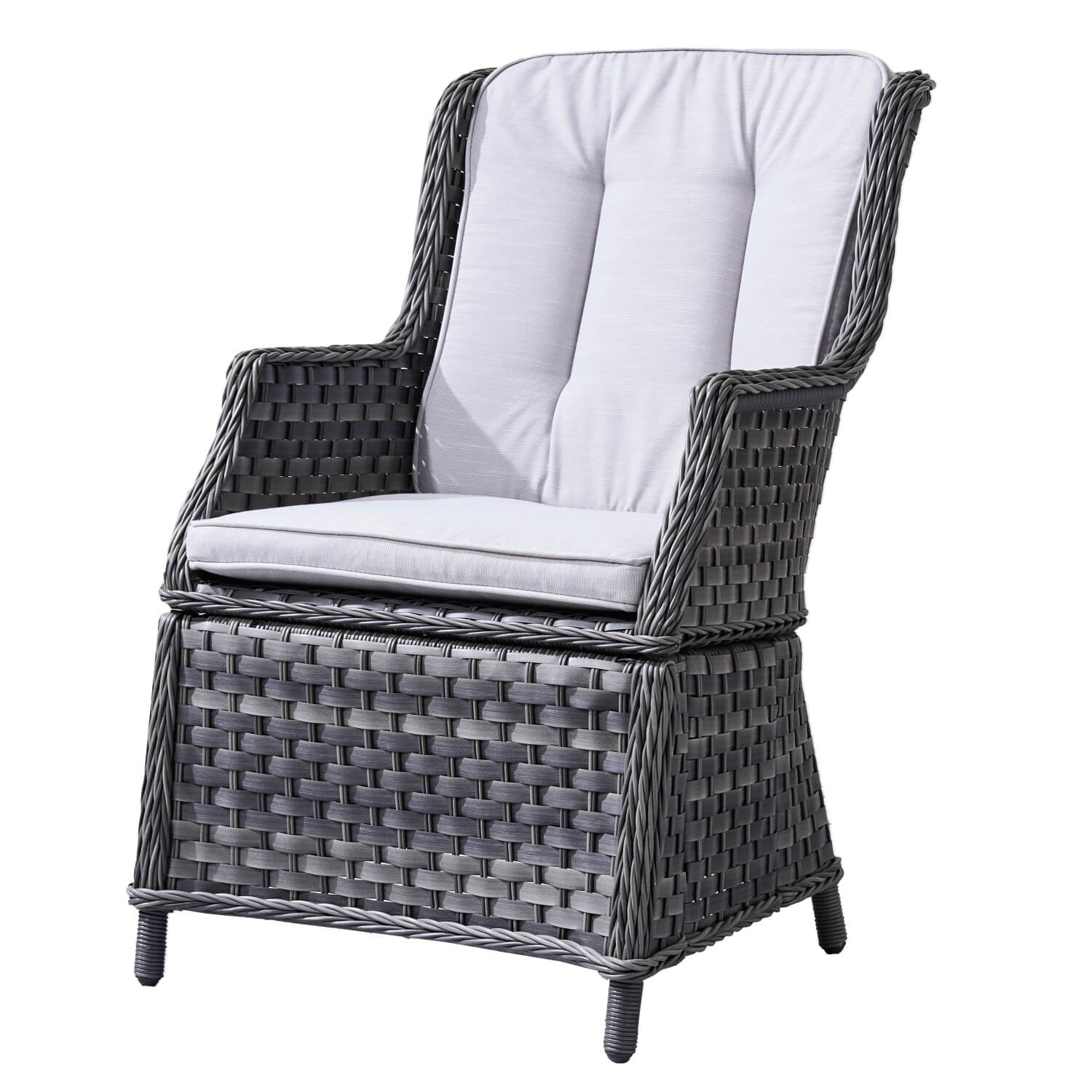 Ravenna Outdoor Wicker Armchairs with Cushions Set of 2 ¨C Weather-Resistant Patio Chairs (PAC-010)
