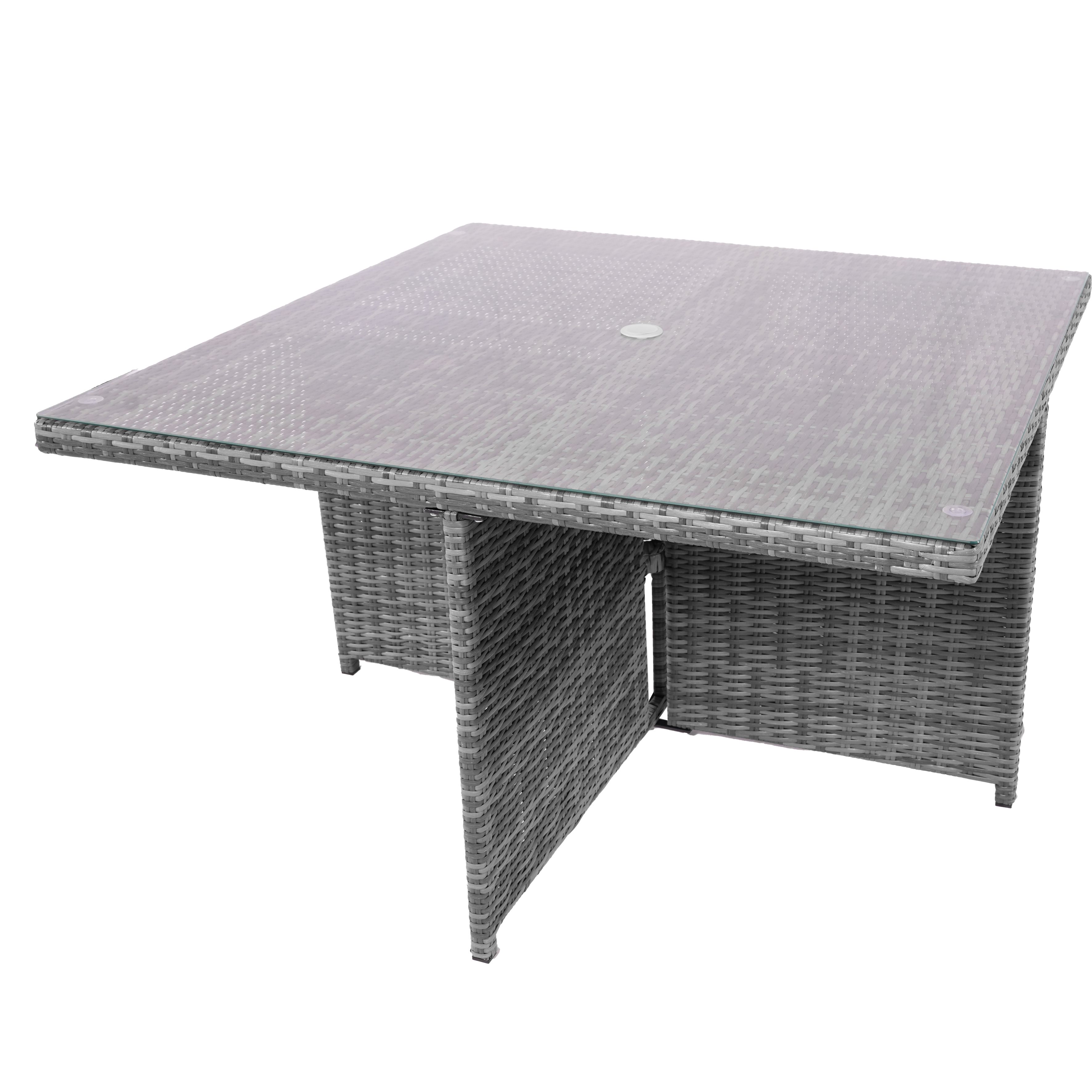 4-Seat Cube Outdoor Dining Table (PAD-3233B-Table)