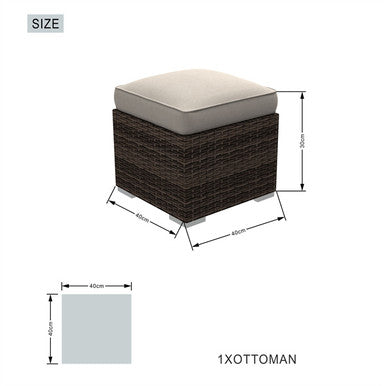 8-Seater Outdoor Corner Sofa Set with Rectangular Fire Pit Table and 3 Footstools – PAF-16591