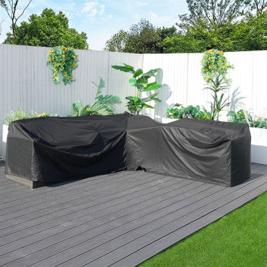 Waterproof L-Shaped Outdoor Sofa Cover RC-26L/27L – Heavy Duty, All-Season Protection