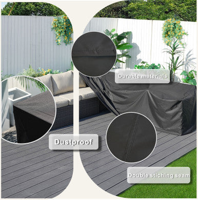 Waterproof L-Shaped Outdoor Sofa Cover RC-26L/27L – Heavy Duty, All-Season Protection