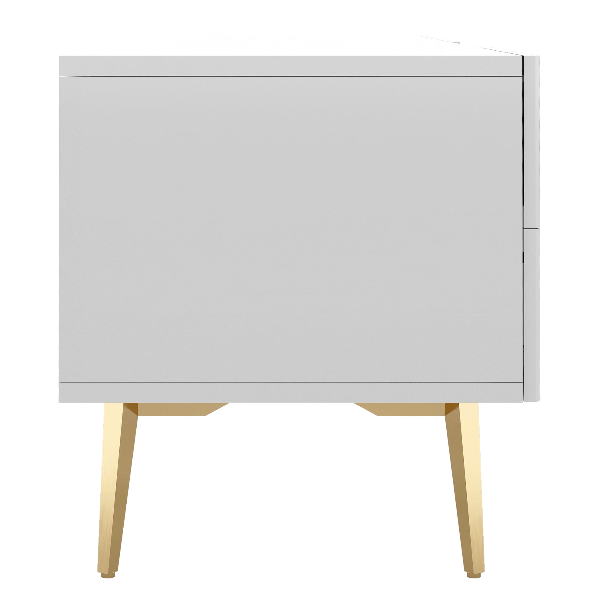 TV Stand for 75-inch TVs, Lowboard Entertainment Center with Storage, Modern White