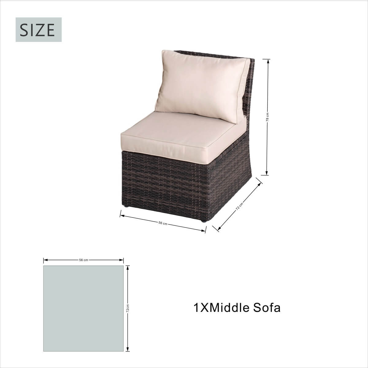 9 Seater Outdoor Rattan Fire Pit Sofa Set – Garden Lounge with Adjustable Height Rectangular Fire Pit Table