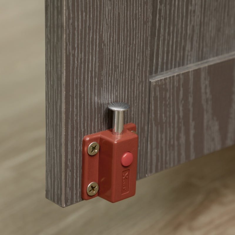 Dog Crate Table with Magnetic Door for Indoor Use, 114 x 60 x 82 cm, Grey