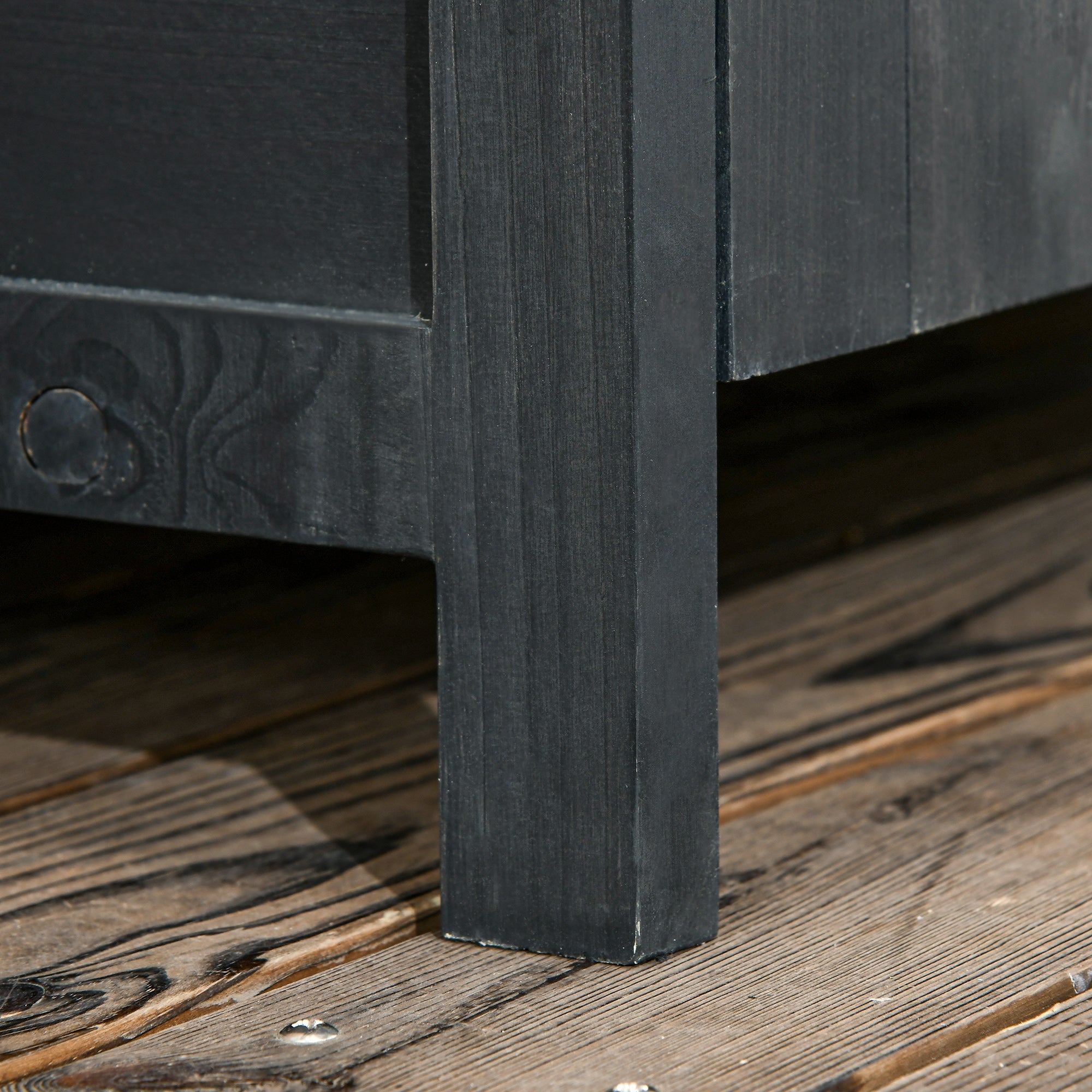 Garden Shed 4-Tier with 3 Shelves, Lockable 2 Doors - Grey