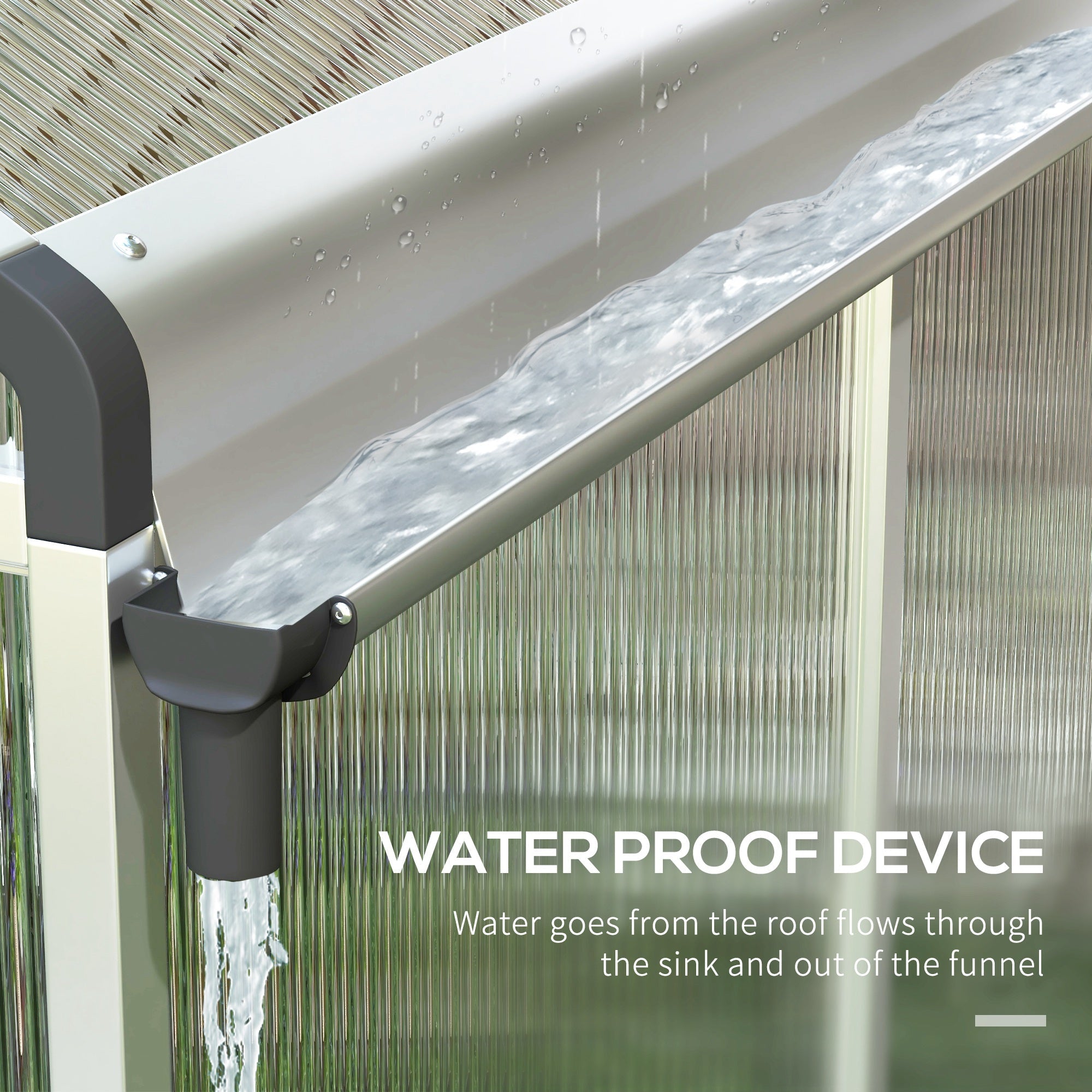 Greenhouse, 6 x 6ft, Aluminium Frame