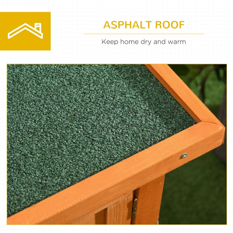 Rabbit Hutch Outdoor Guinea Pig Bunny Cage Shelter, 90 x 45 x 65cm