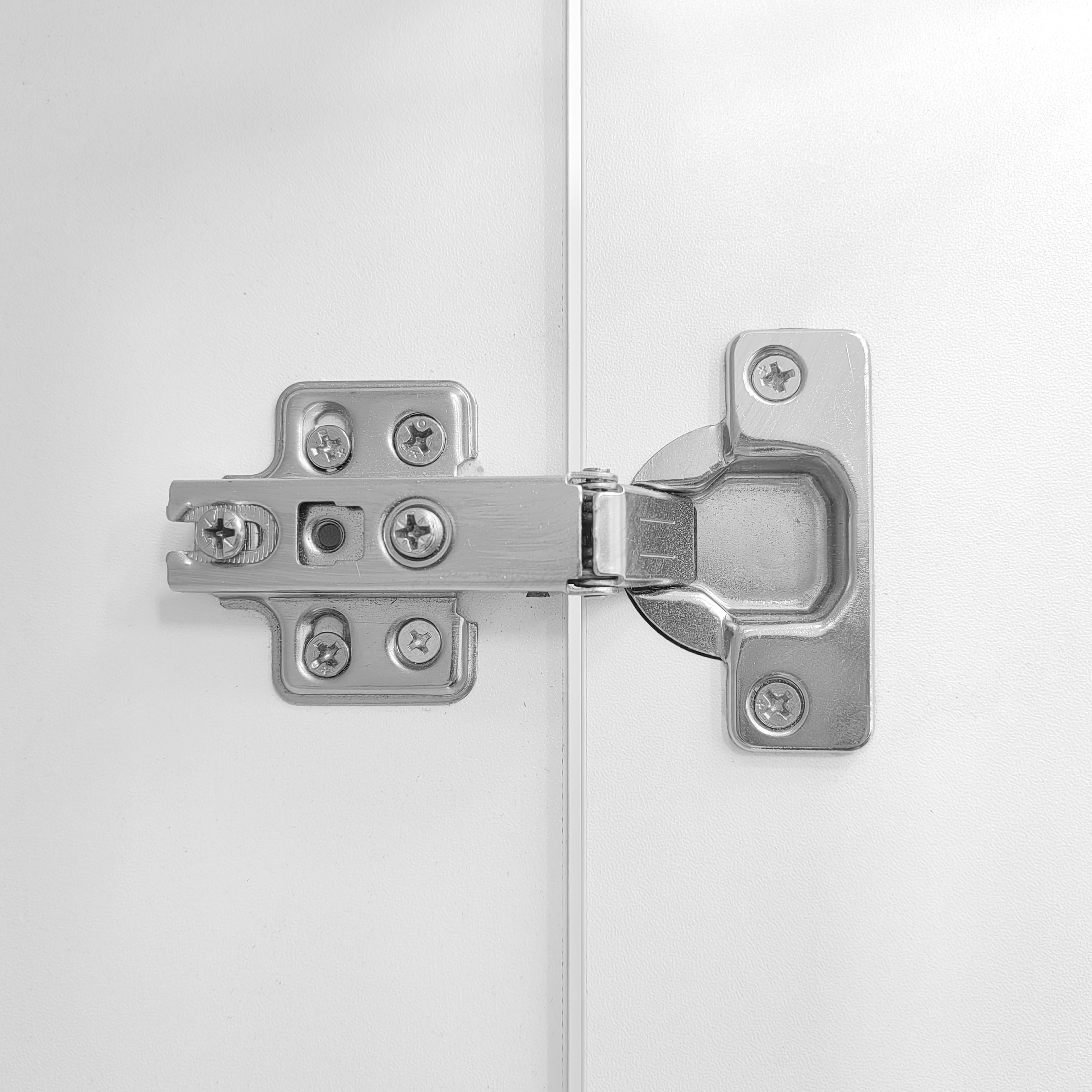 Open Glass Storage TV Stand, LED Lights High Gloss, White