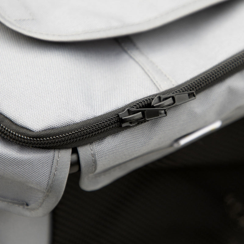 Foldable Pet Stroller, One Click Pushchair Travel Carriage with EVA Wheels, Grey