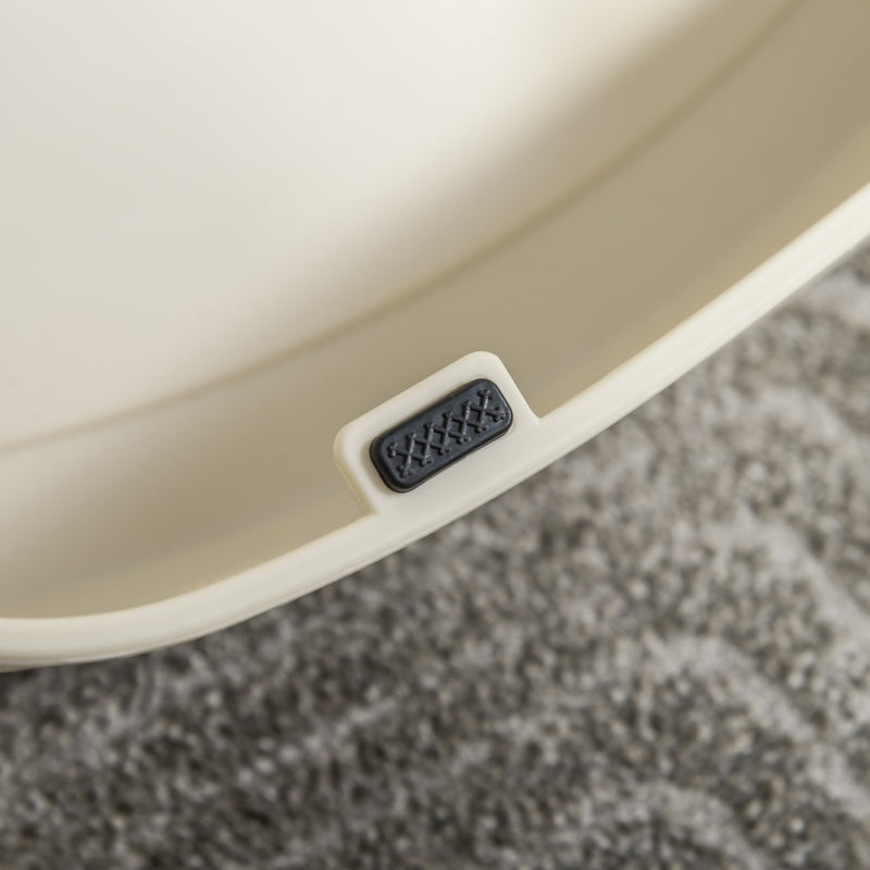 Foldable Pet Stairs 3-Step Portable Dog Steps with Non-slip Mats, Cream