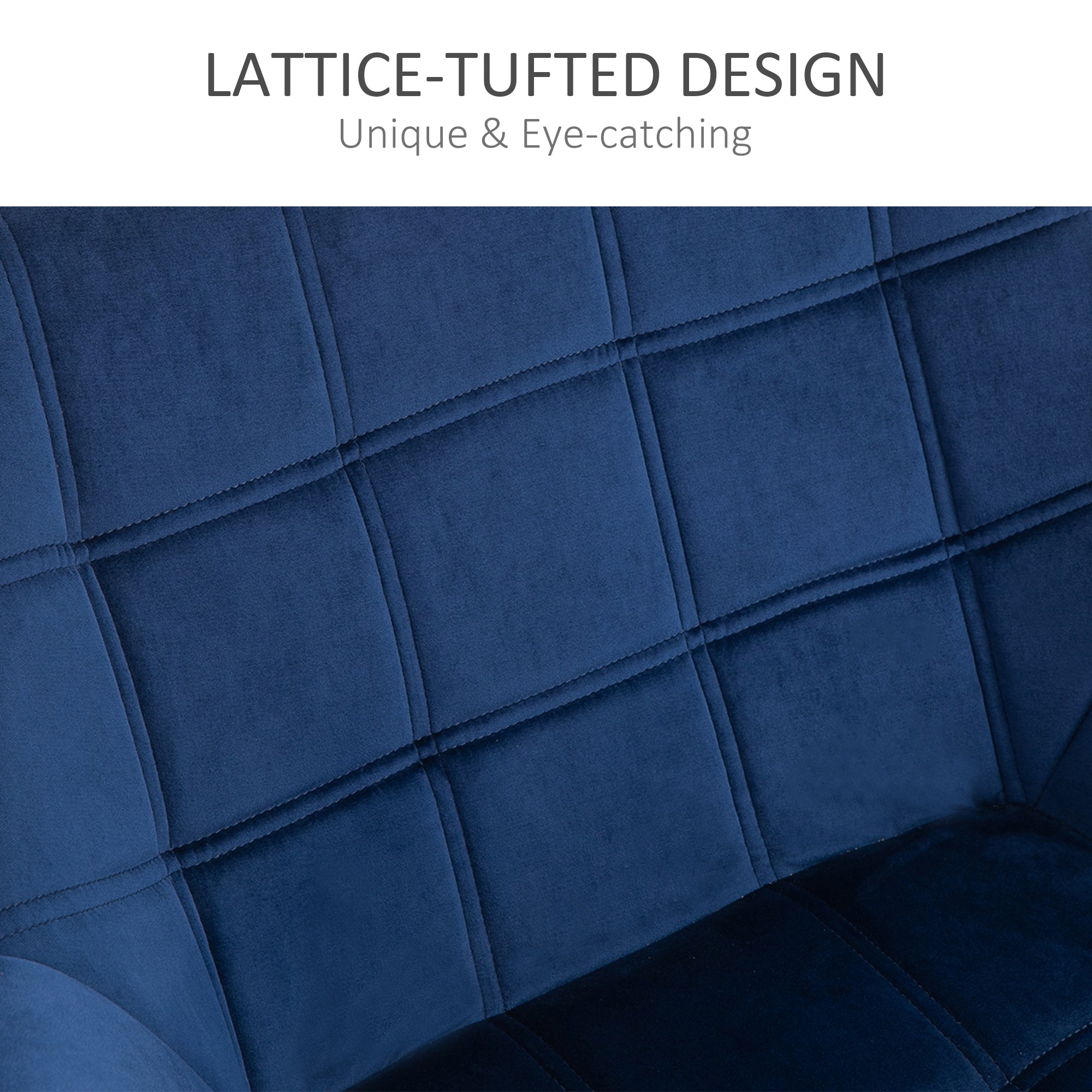 Armchair Accent Chair Wide Arms Slanted Back Blue