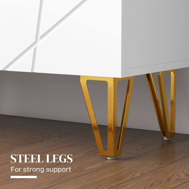 Narrow Shoe Storage Cabinet, 15-20 Pairs, White