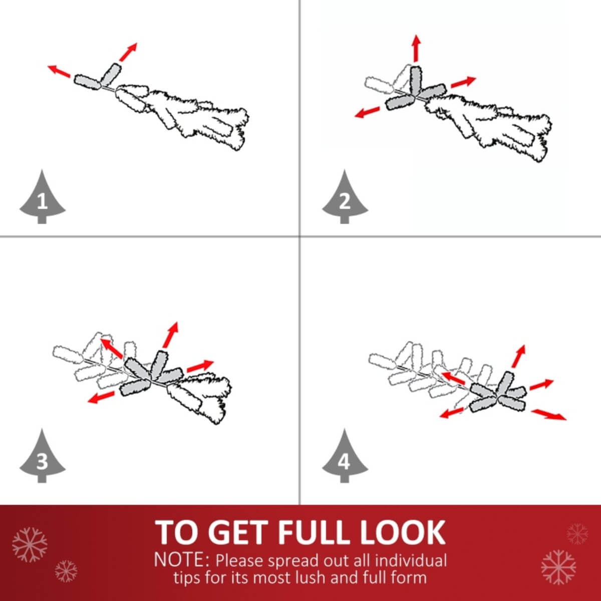 55cm Pre-Lit Christmas Wreath with 50 Warm White LEDs – Artificial Holiday Door Decoration