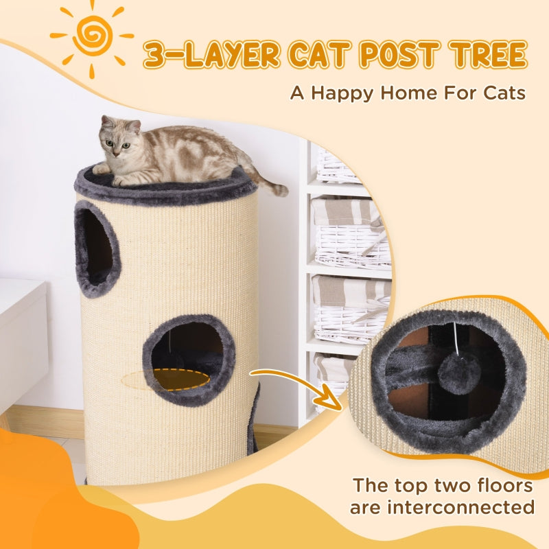 Cat Post Tree, 70cm Height Sisal Activity Center for Indoor Cats