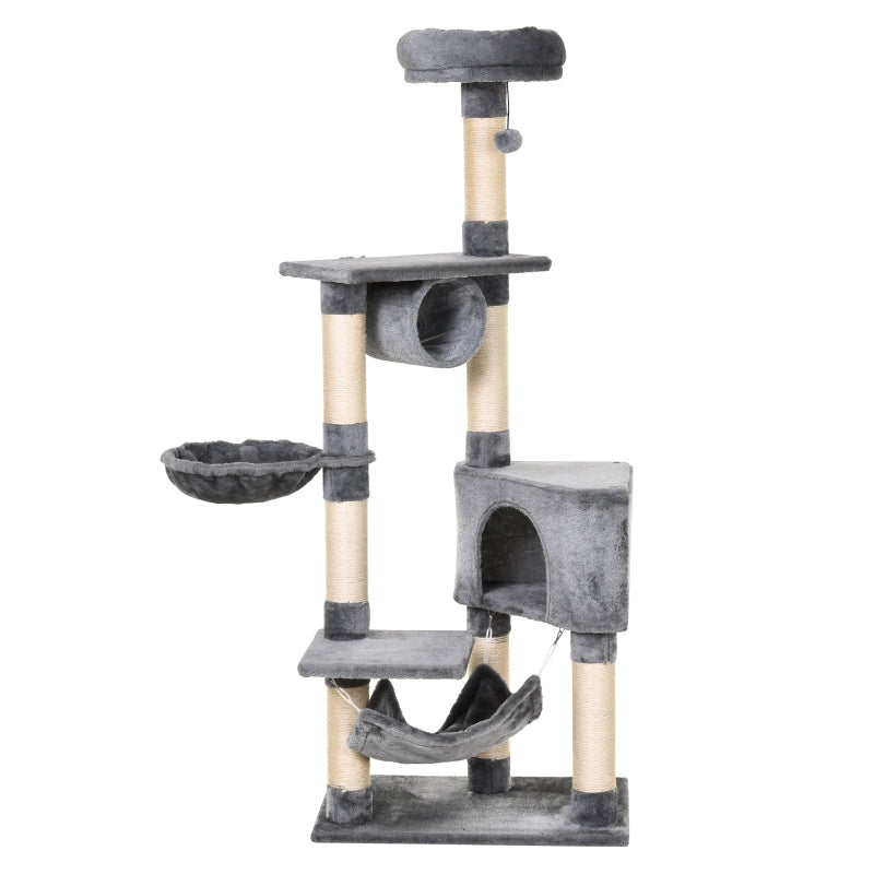 Cat Tree Multi-level Condo Tower with Toys & Scratching Posts