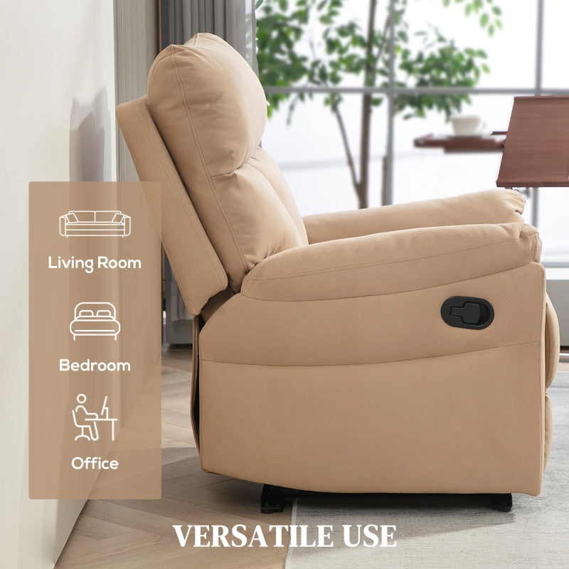 Manual Reclining Armchair, 140¡ã with Footrest - Light Brown