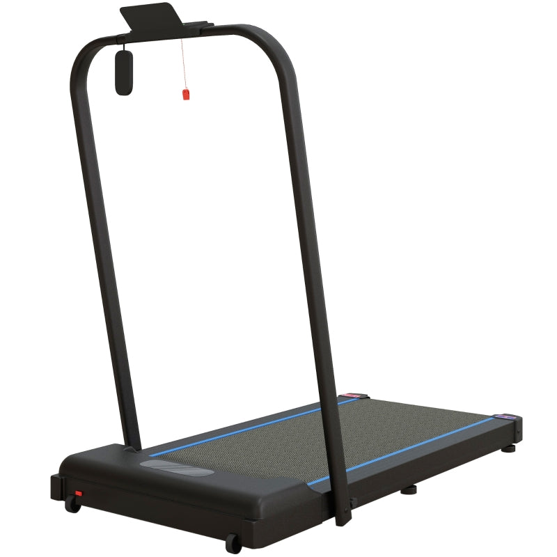 SPORTNOW Walking Pad, 2.5HP 1-6km/h Folding Treadmill with Remote Control and LED Display, Blue