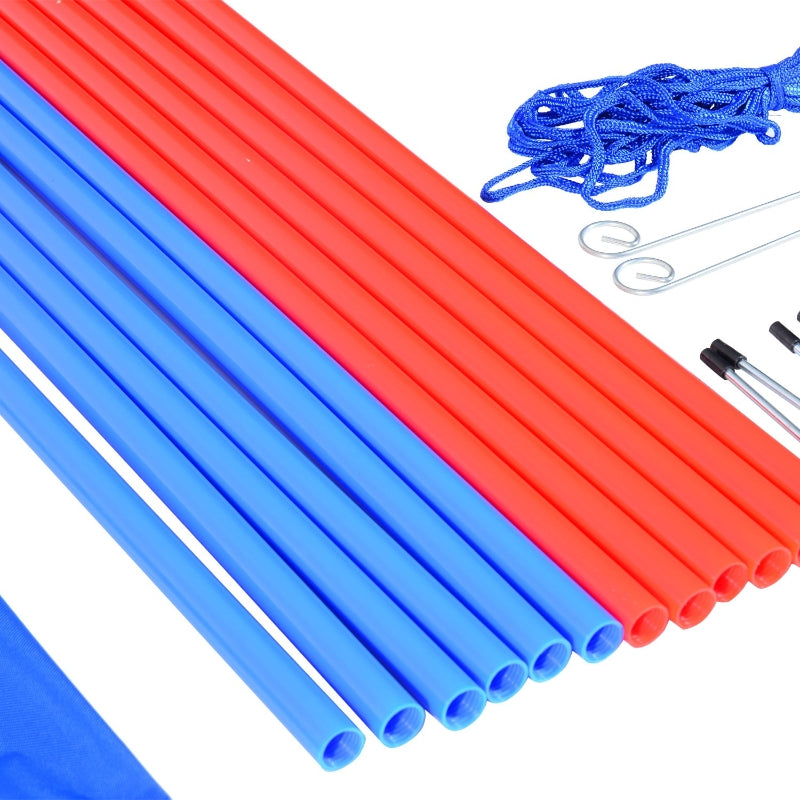 Pet Agility Training Equipment Dog Play Run Obedience Set Adjustable Poles