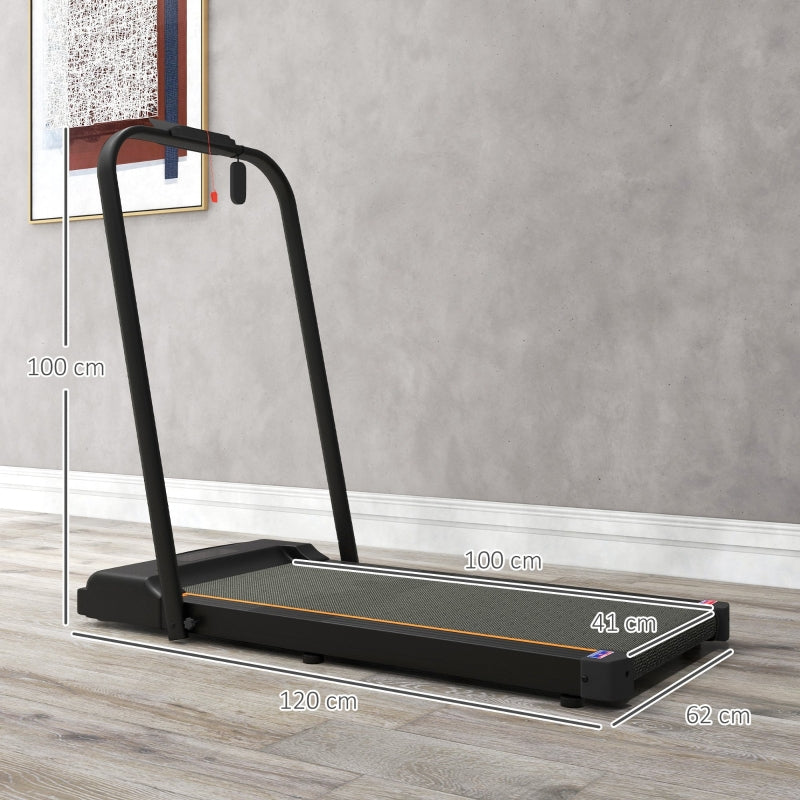 SPORTNOW Walking Pad 2.5HP Folding Treadmill, Orange